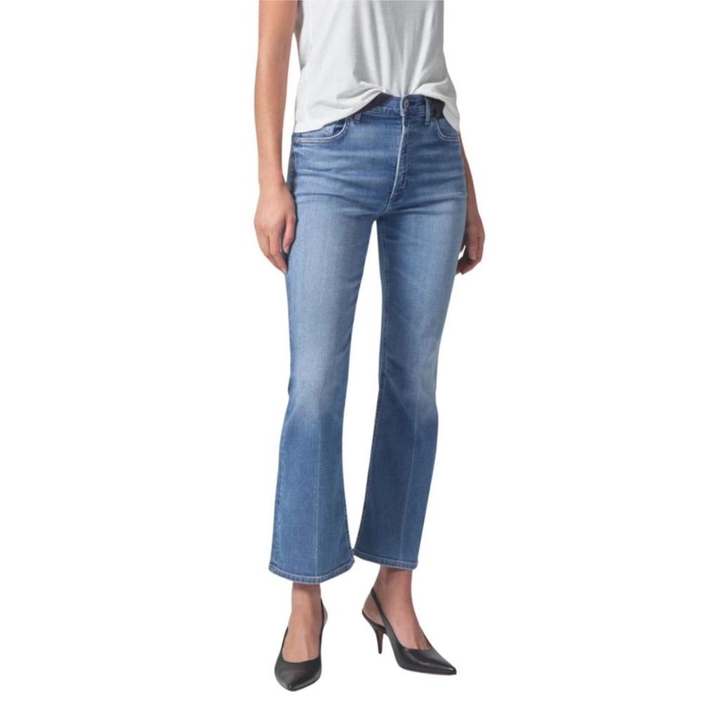 Citizens Of Humanity Mid-Rise Light Wash Bootcut Jeans